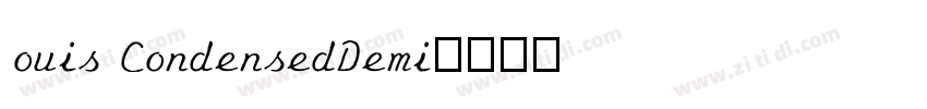 Louis CondensedDemi字体转换